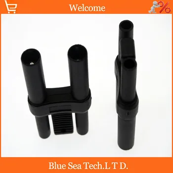 

5 PCS DIY Short-circuits plug,4mm banana plug&socket adapter for Multimeter calibration,19mm pitch,CE CATII 1000V /MAX 32A