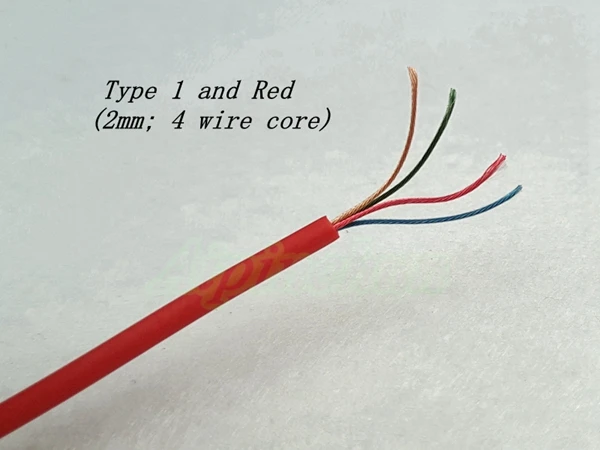 Aipinchun 20 метров DIY аудио кабель для наушников Ремонт Замена наушников медный провод TPE шнур - Цвет: Type 1 and Red