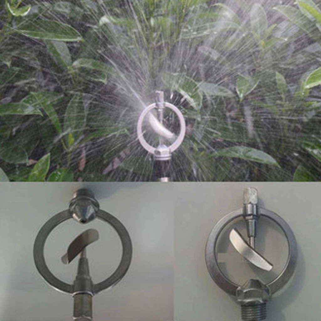 360° Garden Misting Sprinkler Cooling Greenhouse System Impact Spray Head
