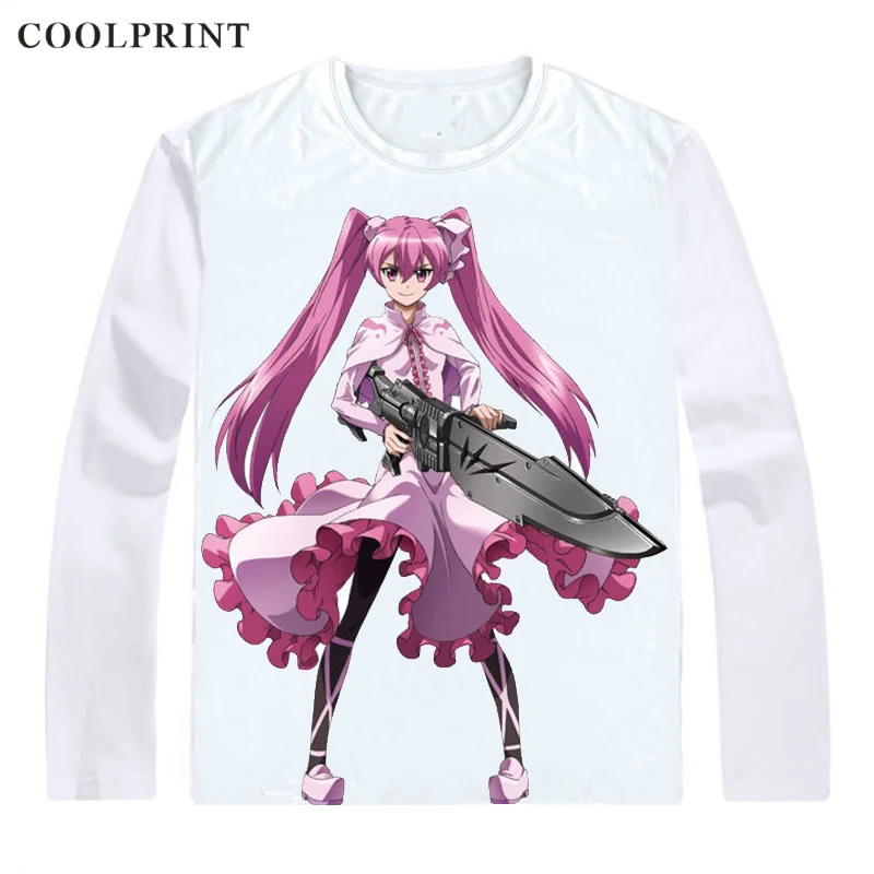 Akame Ga Kill! ga Kiru! Футболки рубашки с длинным рукавом Аниме Манга ночной рейд Майн