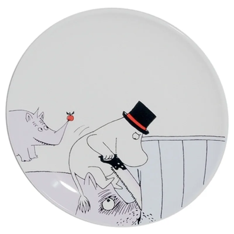 Moomin Prato Para Bolo обеденные тарелки Assiette тарелка для торта Supla Vajillas Ceramica Servis Tabaklari Servis Tabagi тарелки с рисунками - Цвет: 5 inch