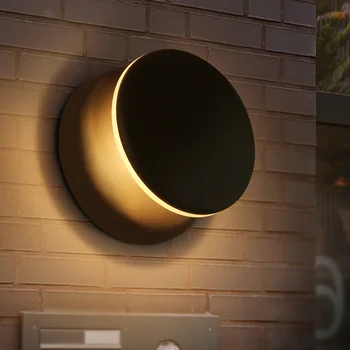 

Simple White/Black Wall Lights For Living Room Bedside Aisle Sconce Rotate left and right Outdoor Water Proof LED Wall Lamps 5W