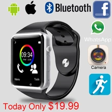 2016 Smart Uhr A1 W8 Mit Sim-karte Kamera Bluetooth Smartwatch Für Android ISO apple huawei Tragbare Geräte Whatsapp Facebook