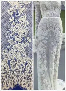 

hot selling lace fabric free shipping LJY-1714 Traditional wedding lace fabric