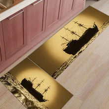 Sailboat seavel Винтаж 2 шт. коврики для входа в ванную аксессуары набор сапог скребок для обуви Ванна Душ