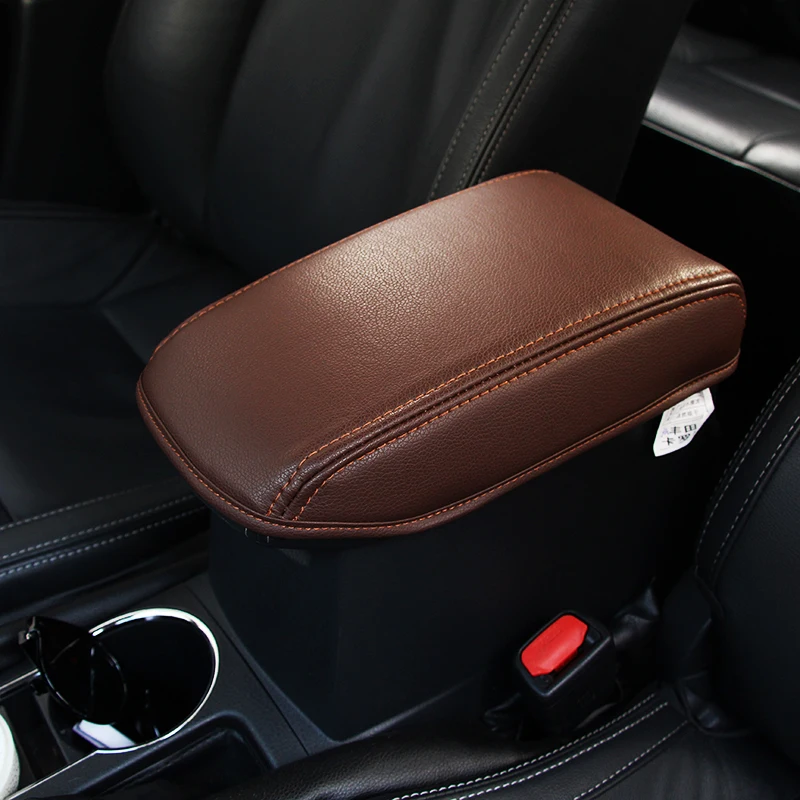 

Car Styling Pad Cover fiber Leather Storage Protection Cushion Center Auto Seat Armrests Box Pads For 2014-2017 Toyota Corolla