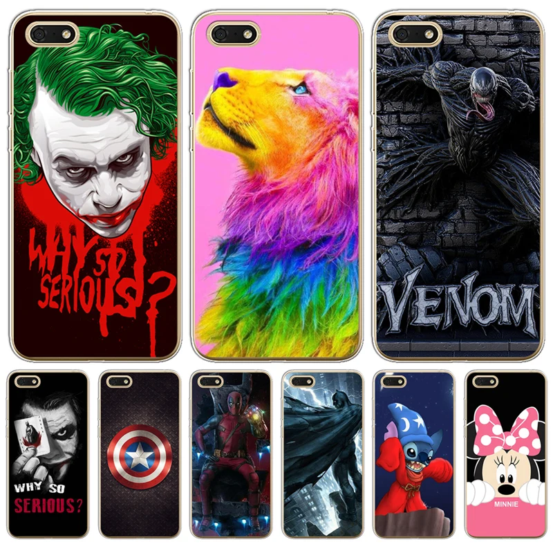 Joker venom для Huawei Nova 2 Plus 3 3i Y5 II Y6 Y3 2017 Prime 2018 чехол телефона задняя крышка Мягкий ТПУ