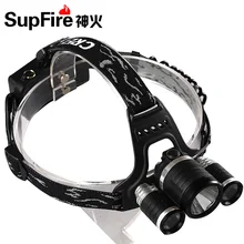 Supfire HL33 900 люмен 4 режима налобный фонарь Наружный свет Водонепроницаемая фара перезаряжаемая 18650 батарея для рыбалки кемпинга