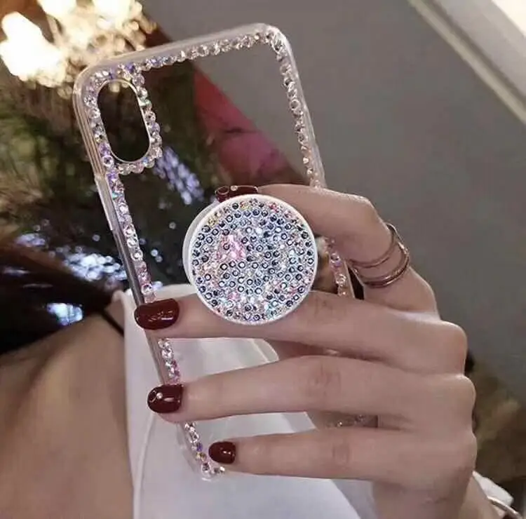 Hazy beauty блестящий чехол для телефона iPhone X 6S Роскошный узорный прозрачный жесткий