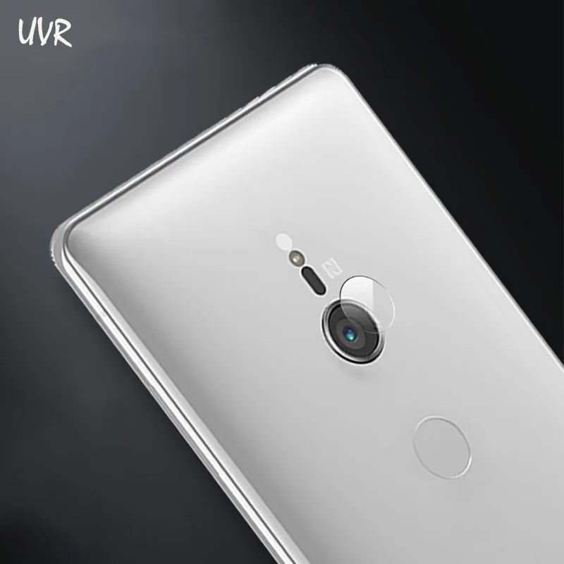 

UVR 2PCS Back Camera Lens Glass For Sony XZ3 Rear Camera Lens Protector Tempered Glass For Sony XZ 3 7H Soft Camera Lens Film