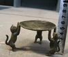 Free Shipping Three kitty old china bronze light Marvellous statue 1