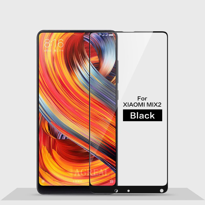 AGREAL 9H 2.5D For Xiaomi Mi Mix 2 Tempered Glass Xiaomi Mi Mix2 Screen Protector Full Cover Glass Film For Xiaomi Mi MIX 2 Pro (4)