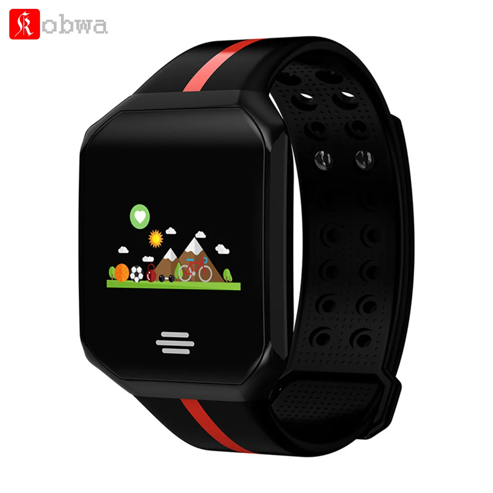 

Kobwa B07 Smart Bracelet Band Watch Color Screen Heart Rate Blood Pressure Monitor Fitness Tracker Smartwatch for IOS Android