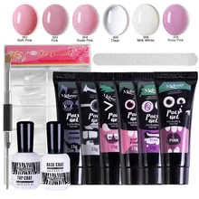 15 мл поли гель набор лак Декоративный Лак для ногтей набор быстрое строительство для наращивания ногтей Твердый Желейный гель съемный грунтовка уплотнительный слой