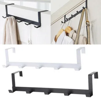 

Practical Wrought Iron Door Hook Towel Hat Clothes Wall Hook Over Door Wall Hanger Hat Durable Kitchen 5 Hooks#p9