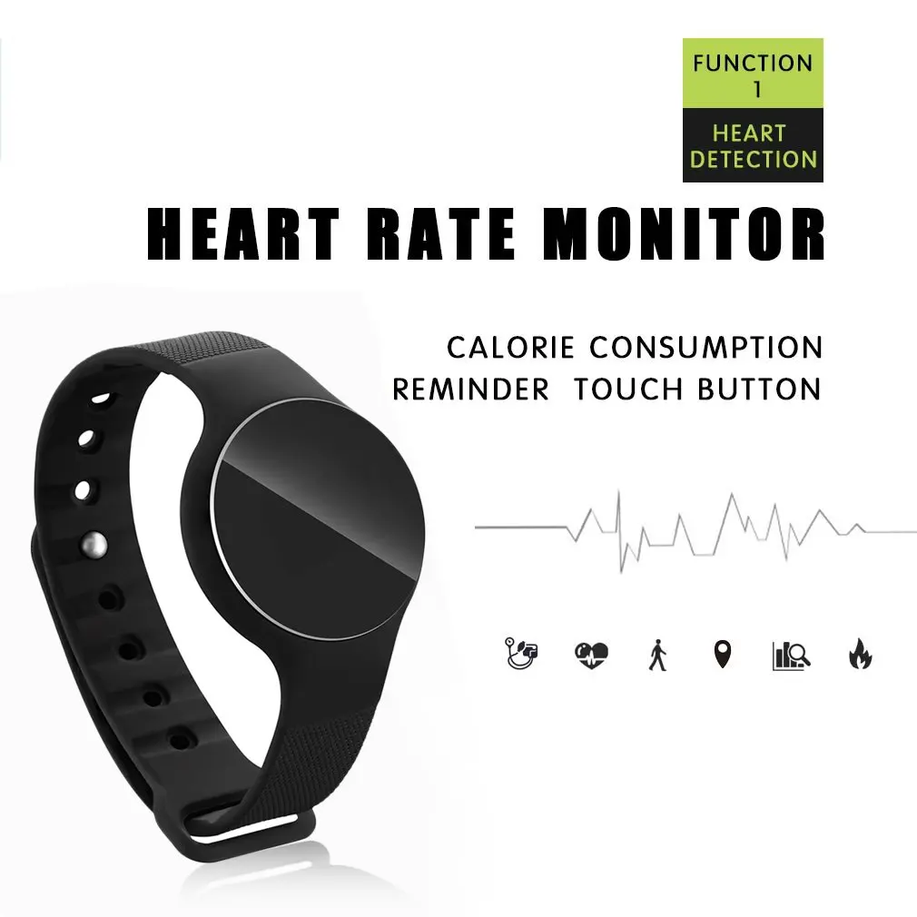 

0.66 Inch OLED Display H01 Smart Bracelet Waterproof Heart Rate Monitoring Professional Sport Running Pedometer Bracelet