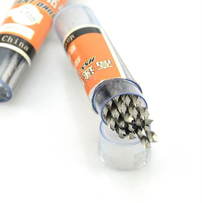 Hand HSS straight shank twist drill bits 10PCS 0.3/0.35/0.4/0.45/0.5/0.55/0.6/0.65/0.7/0.75-3.5mm