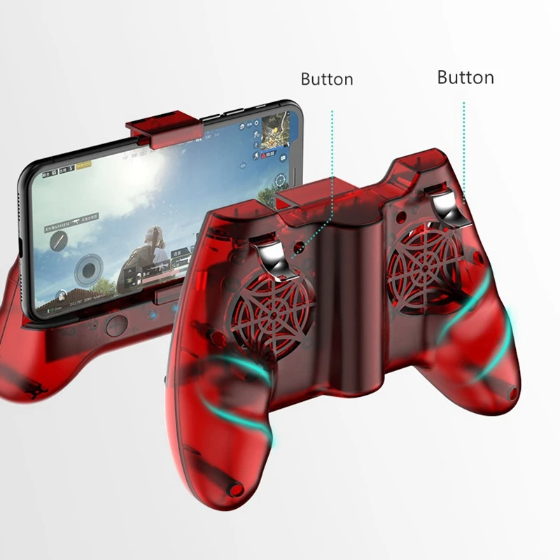 

Phone Cooler Pubg Gamepad Mobile Phone Game Controller Two Fans for Cooling External Battery Charging Multi-functional NEW