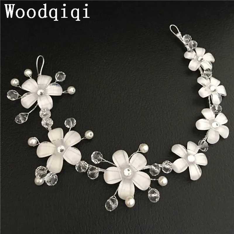 Woodqiqi tiaras para noivas аксессуар для волос mariage perle свадебный головной убор Свадебные