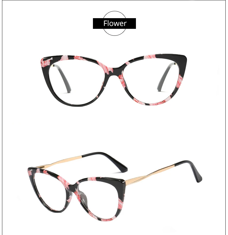 Ralferty очки прозрачные, оправа Женские винтажные прозрачные очки по рецепту оптическая оправа с линзами при миопии кошачий глаз F95191