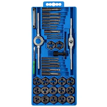 

Hand Tools Screw Thread Metric Plugs Taps Nut Bolt Alloy Metal Hand Tools 40pcs/set Metric Tap Wrench Tip and Die Set