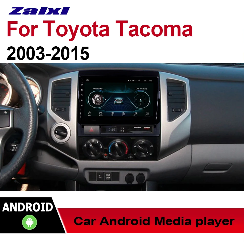 ZaiXi 2 Din Автомобильный мультимедийный плеер Android авто радио для Toyota Tacoma 2005~ 2013 DVD gps 4 Гб+ 32 Гб Bluetooth WiFi HD экран