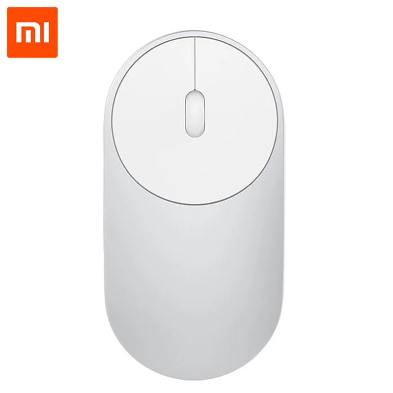 Оригинальная Xiaomi mi мышь Портативная Беспроводная игровая мышка оптическая Bluetooth 4,0 WiFi управление RF 2,4 GHz двойной режим подключения mi 1200 dpi - Цвет: Серебристый