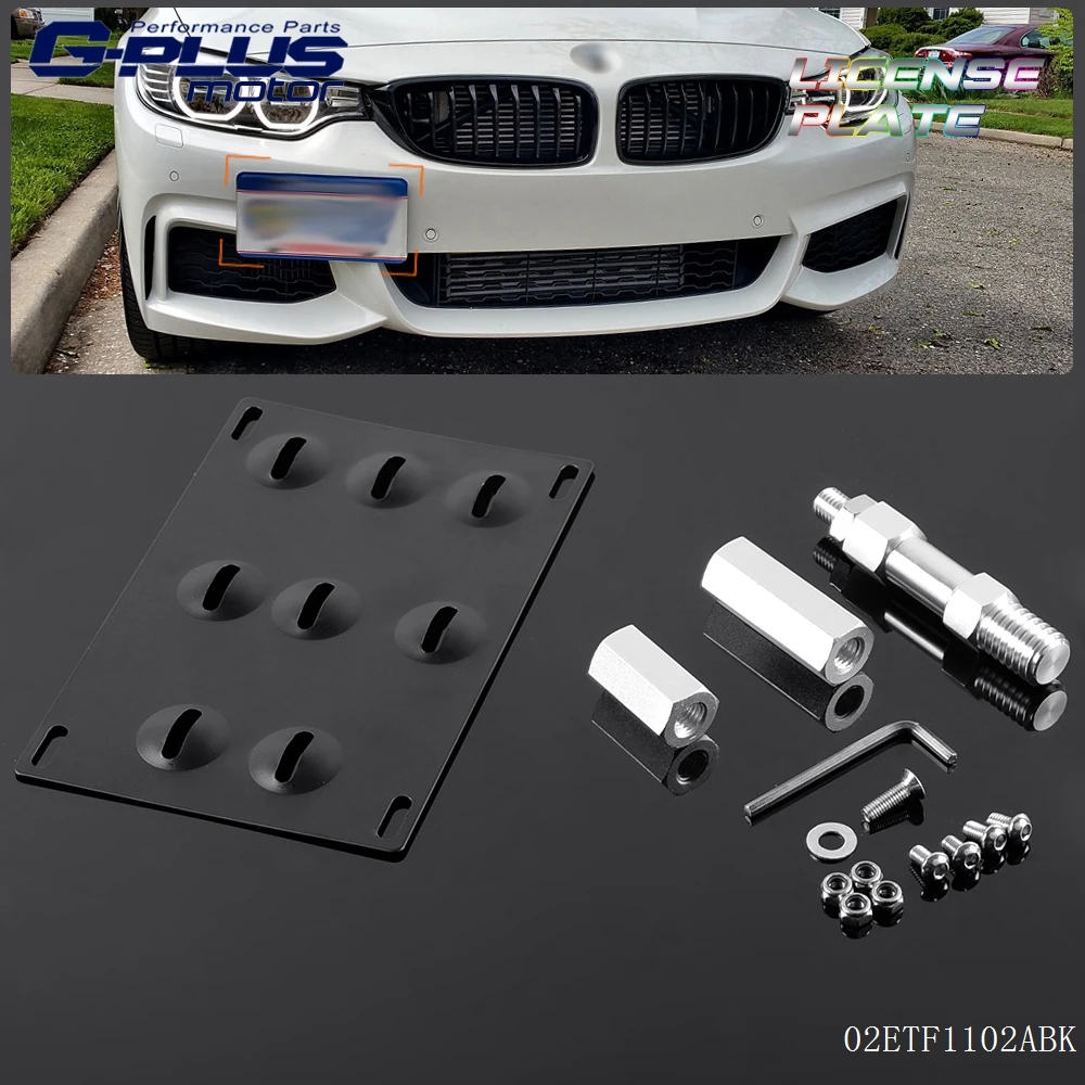 Free Shipping Bumper Tow Hook License Plate Mounting Bracket For BMW