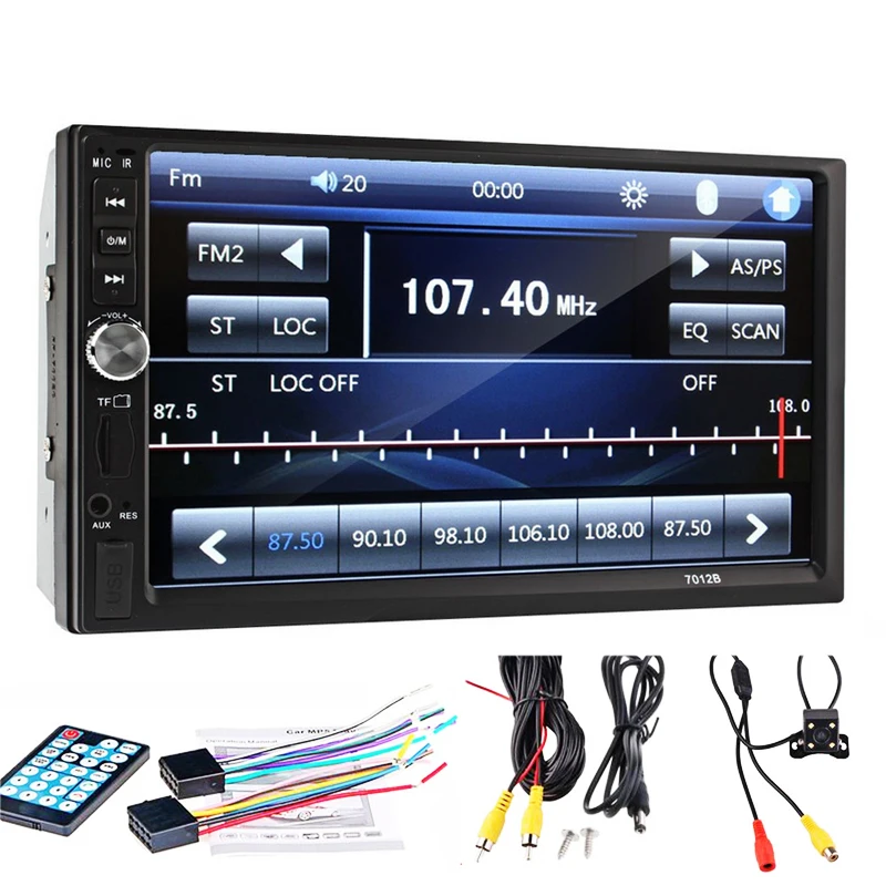 2 Din Car Video Player 7 inch Touch Screen Multi Fuctuon Dual Core MP5