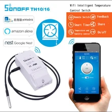 2016 Sonoff TH 10A / 16A Temperatura vlažnosti Monitor WiFi Brezžično pametno stikalo za pametni dom