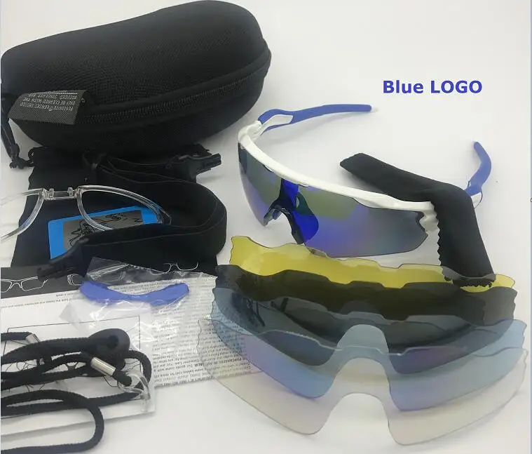 Поляризационные велосипедные очки, оправа для близорукости, MTB, спортивные, для бега, велосипедные солнцезащитные очки, UV400, очки для велосипеда, очки для мужчин и женщин - Цвет: 5 lens Polarized