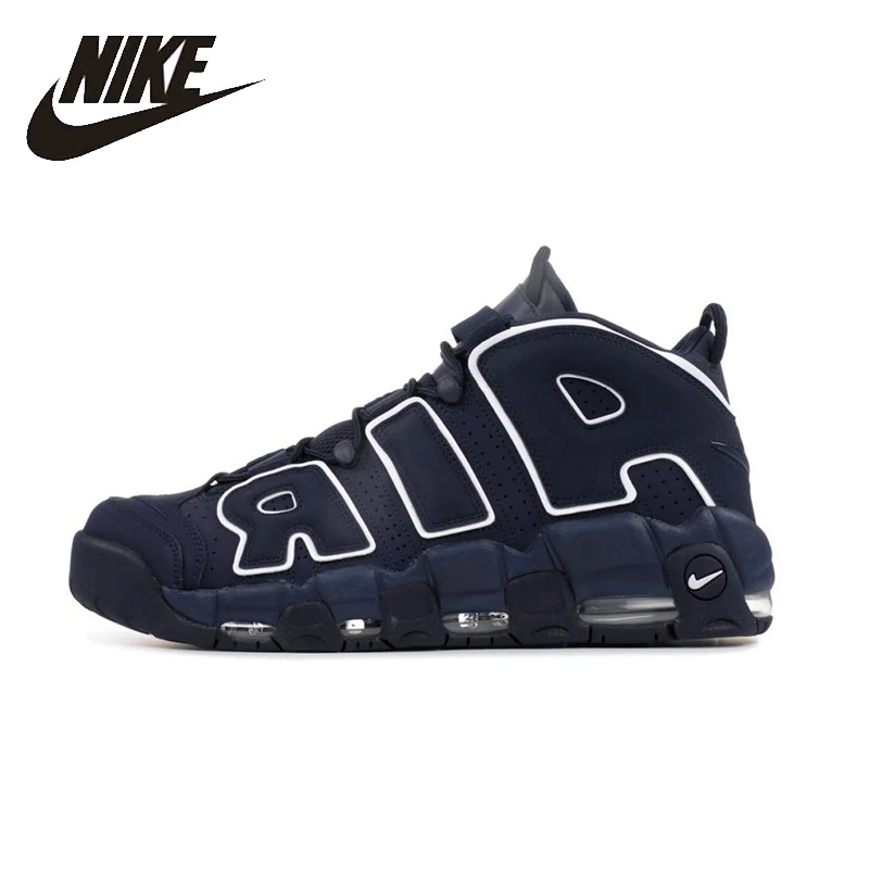 

NIKE Air More Uptempo Mens Basketball Shoes Breathable Height Increasing Stability Support Sports Sneakers For Men Shoes