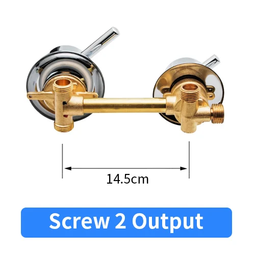 2/3/4/5 воды Выход душ переключателем Миксер с зажимом медной проволоки душевая комната кран; высотка каблука 10 см/12,5 см размеры отверстия Установка для душа - Цвет: 2output-14.5-Screw-Y