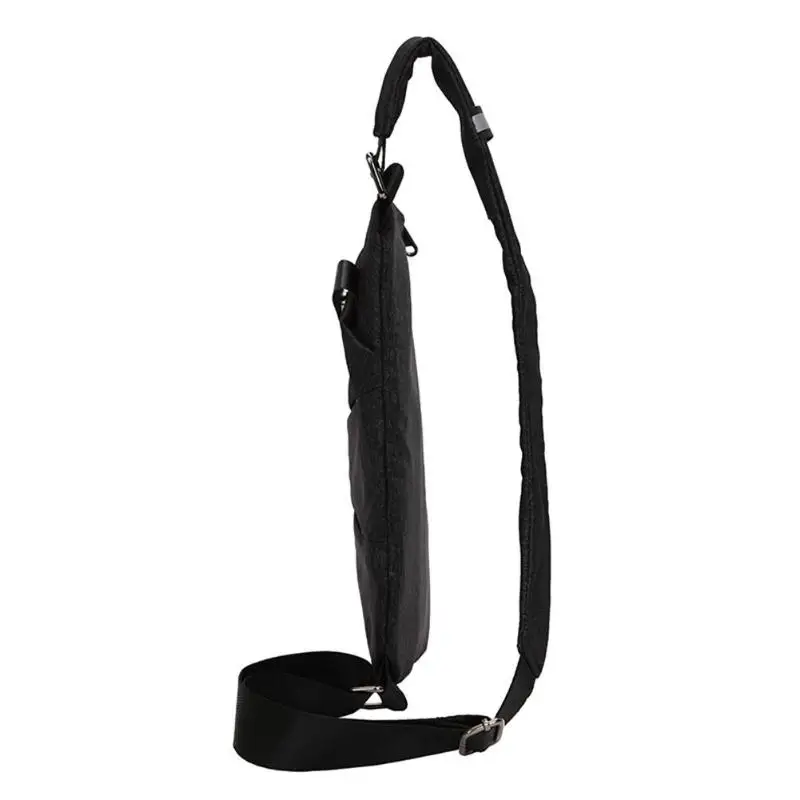 أزياء قماش حقيبة صدر للرجال الرجال بسيط حقائب كتف واحدة للرجال Crossbody أكياس مكافحة سرقة الذكور حقيبة ساعي الأسود الهاتف Z60