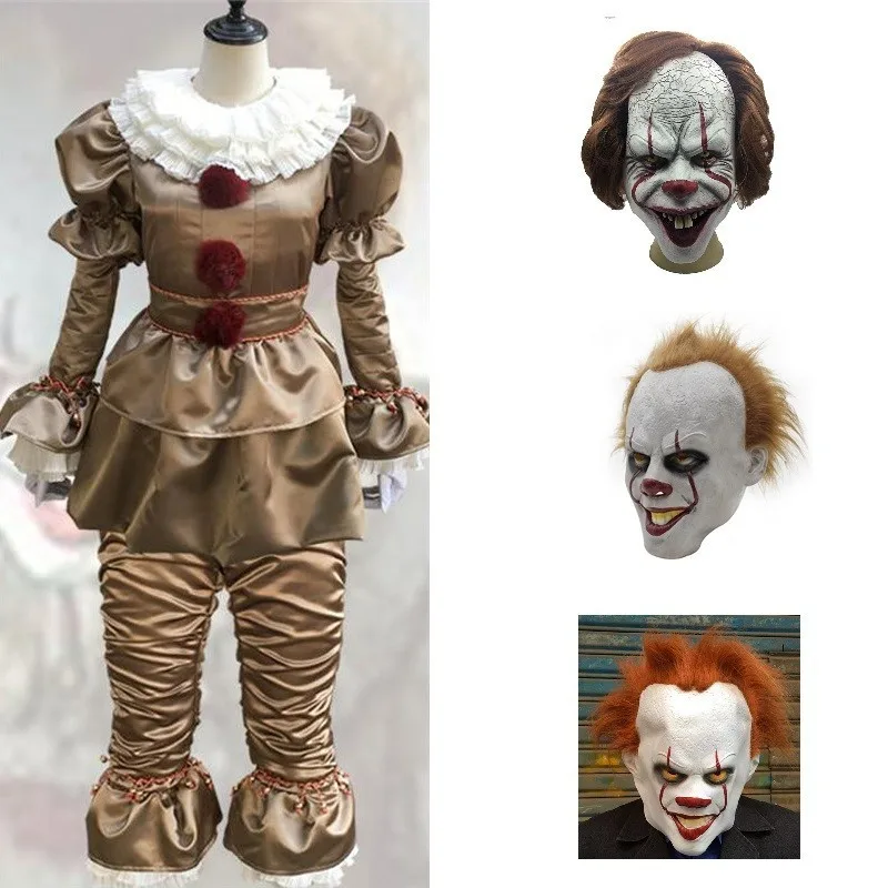 Клоун Косплей Стивен Кинг это Pennywise Костюм для взрослых мужчин wo мужской