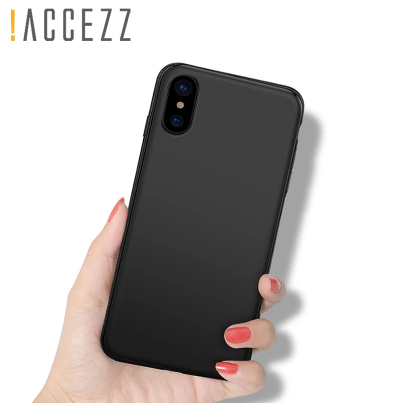 ! ACCEZZ Магнитный ТПУ мягкий чехол для iphone 10 X XS защитная задняя крышка