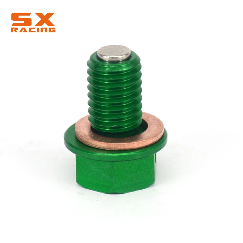 M10*1.5 마그네틱 프레임 오일 드레인 플러그 볼트 나사 KAWASAKI KX65 KX85 KX100 KX250 KX250F KX450F KLX250 D 트래커 KLX230 300R