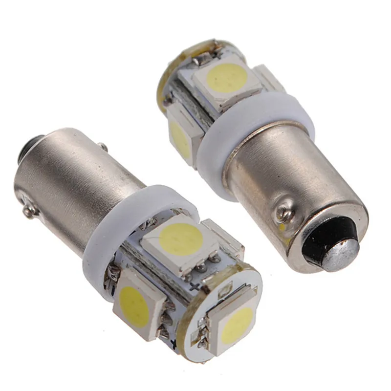 10pcs DC12V BA9S T11 LED Car Interior Light Bulb 5050 5 SMD Super