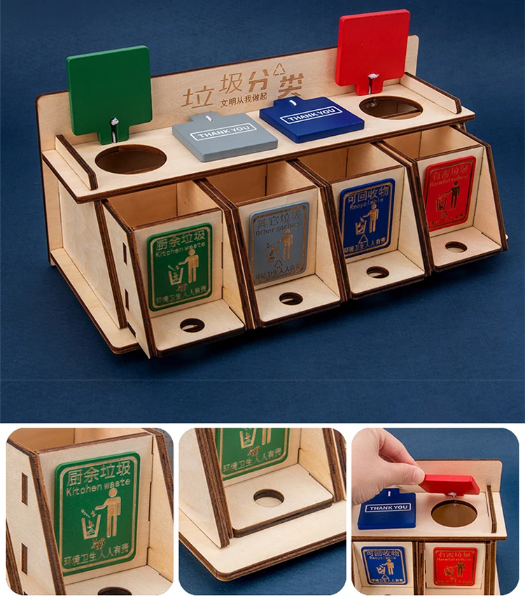 Кухня игрушка Монтессори раннего образовательные головоломки игрушки для детей интеллект обучающая головоломка деревянное создание мультфильм 3D