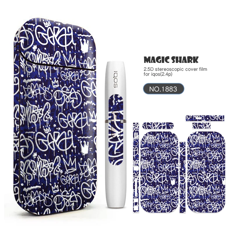 Magic Shark Dreamy модная стереопленка электронная сигарета этикетка из ПВХ для IQOS 2 4 Plus