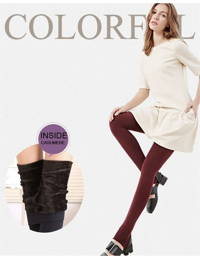 leggings for women Women Winter Leggings Warm Plus Size Leggins High Waist Solid Color Velvet Women Leggings Stretchy Black Leggings spanx leggings