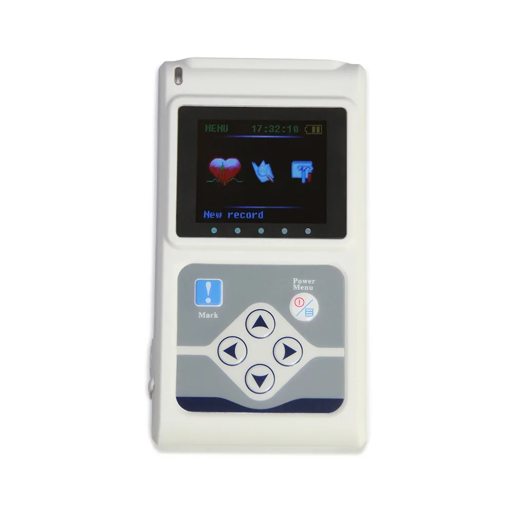 Система холтера ECG/EKG 3 канальный 24 часовой регистратор монитор US + программное