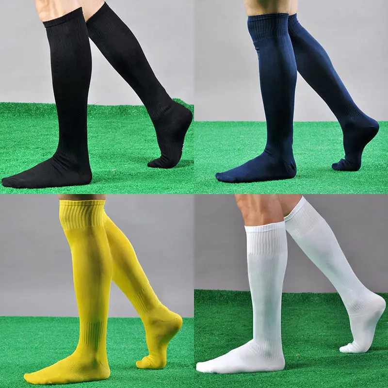1Pair Mens Sports Football Soccer Long Socks Over Knee High Sock Compressionlong soccer socks