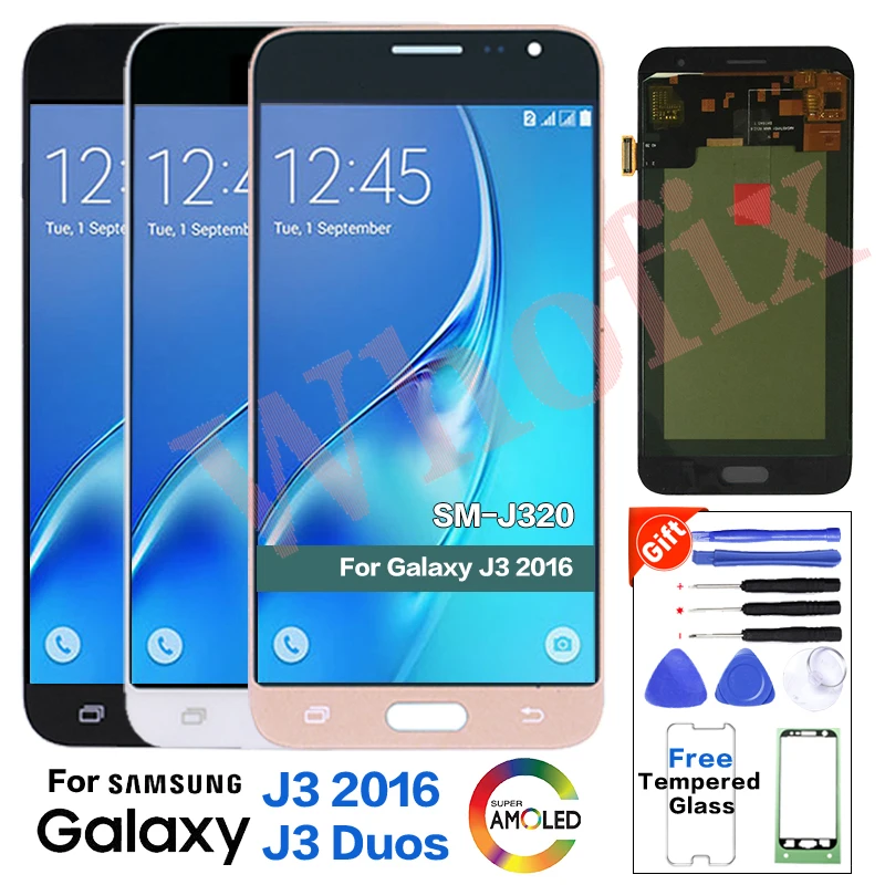 

Original For Samsung J3 2016 J320 J320F Display lcd Screen replacement for Samsung J320G J320M J320FN J320 Display Screen module