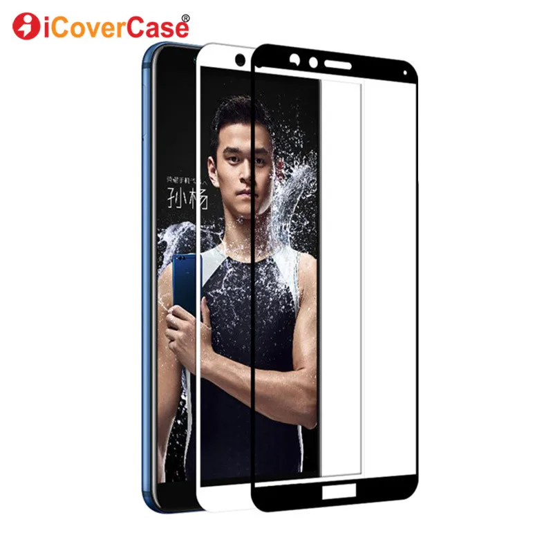 5.93" Tempered Glass for Huawei Honor 7X Screen Protector Full Cover Protective Phone Film Honor7X Mate SE BND-L21 BND-L22 | Мобильные