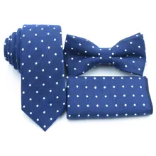 Светло-темно-синие галстуки, белый галстук-бабочка карман полотенце, бутик хлопчатобумажный галстук, темно-синий мужской галстук-бабочка