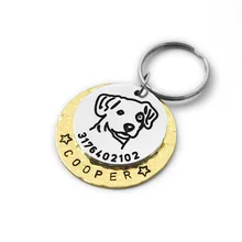 Изготовленный На Заказ Джек Рассел терьер Dog Tag, гравировкой Dog Tag, Персонализированные Бирки ИД любимца, для домашних животных, ювелирное изделие, для собак ювелирные изделия