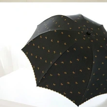 10 шт./партия Federal Express быстро,, Женский трехсложный Зонт с кружевным бантом, зонт от солнца и дождя