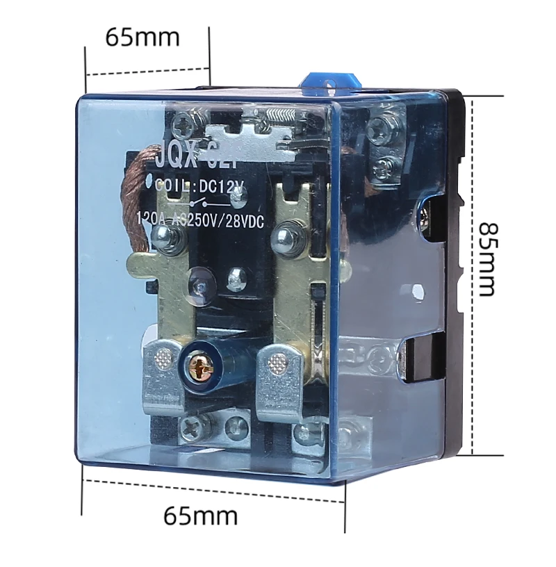 Высокомощное реле 12V 24VDC 220VAC JQX-62F 2Z 80A серебряное Контактное электрическое реле PCB