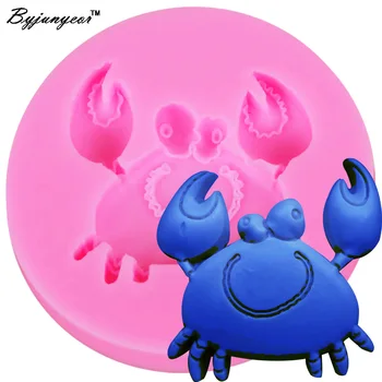 

Byjunyeor F1214 Crab 3D Silicone Molds Non-Stick Fondant Soap Chocolate Moulds Cake Decorating Tool Epoxy UV Resin Baking Moulds